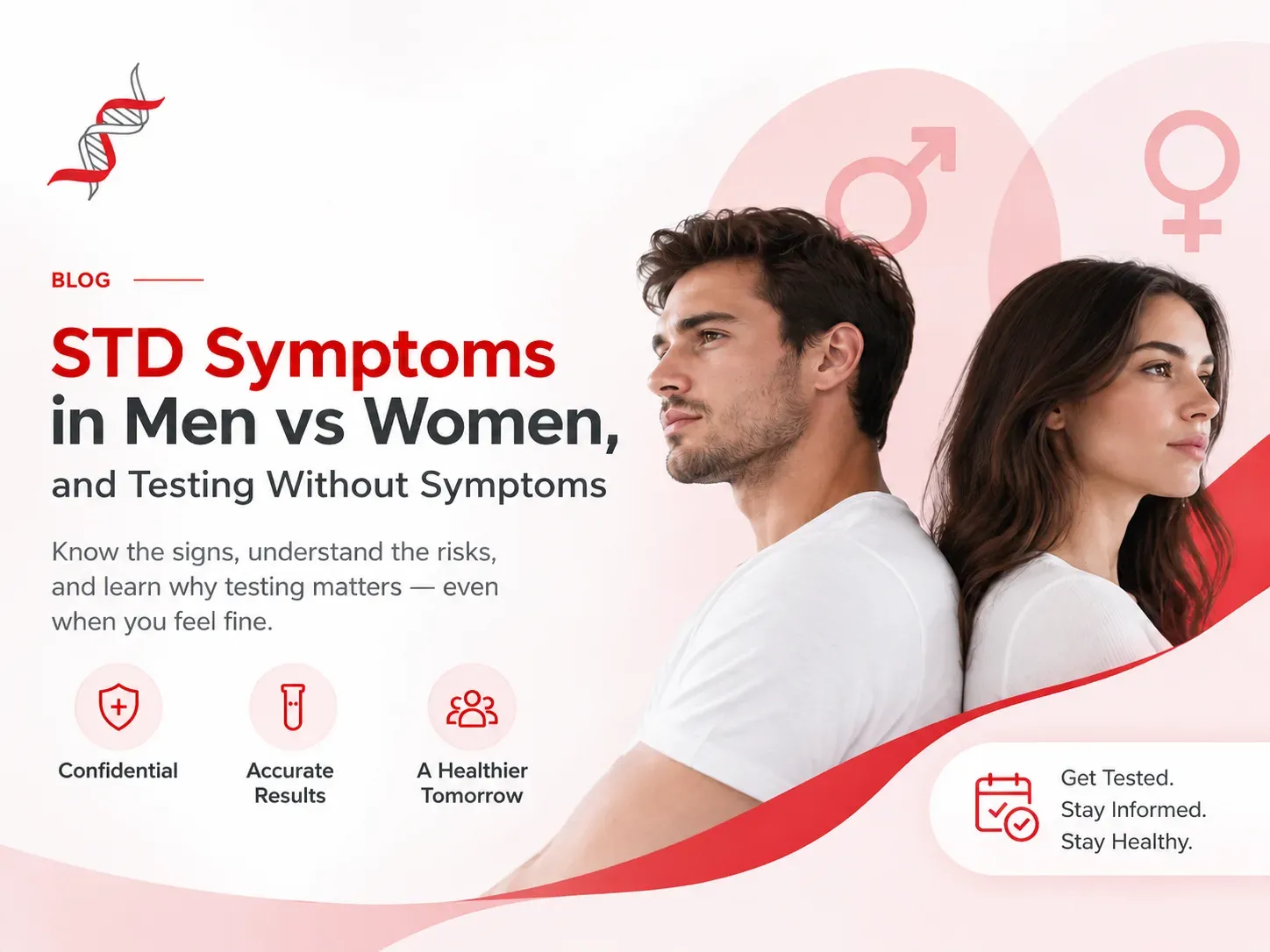 STD Symptoms in Men vs Women, and Testing Without Symptoms
