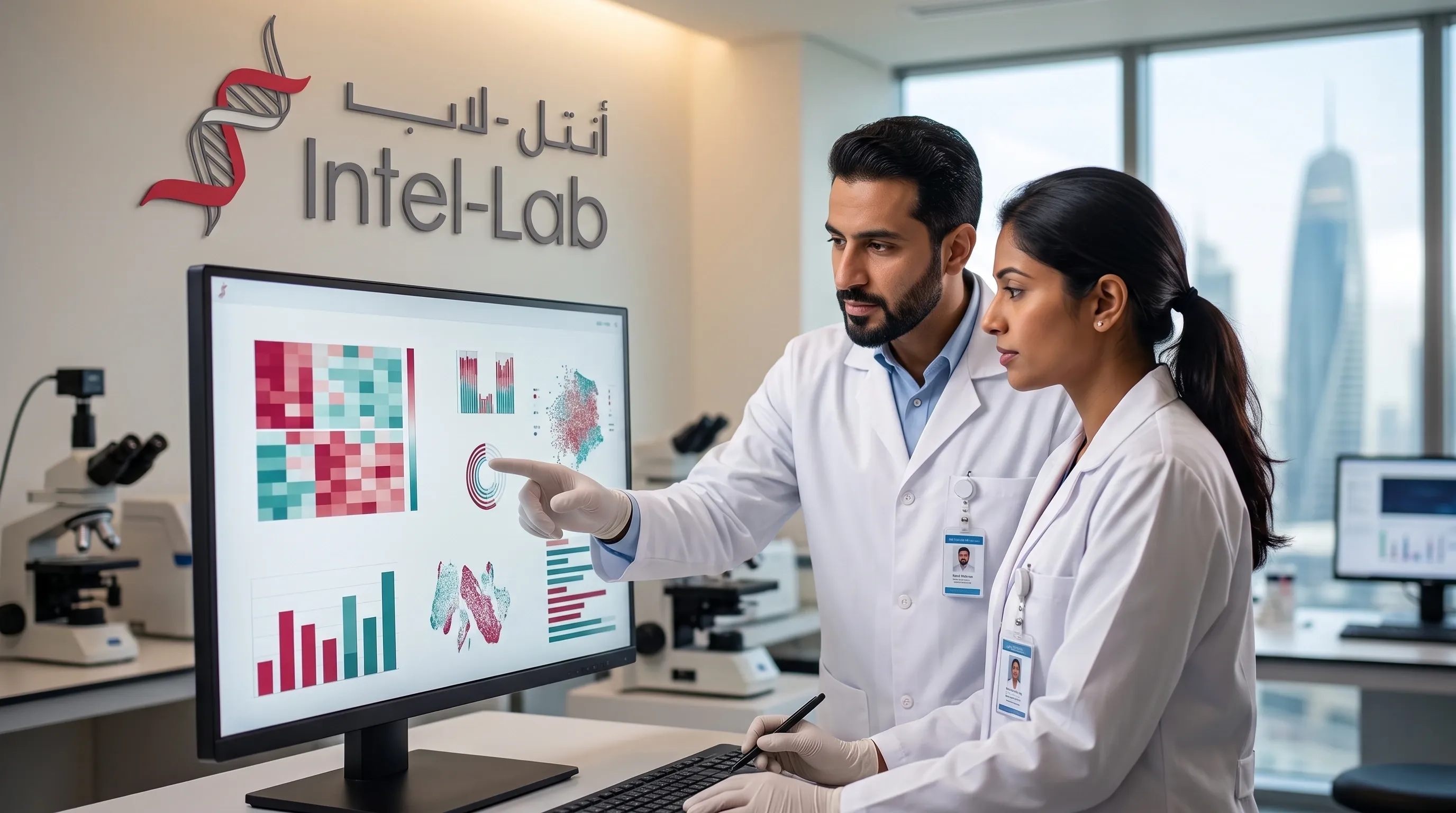 Intel Lab's DHA-licensed pathologists reviewing Smart Reports